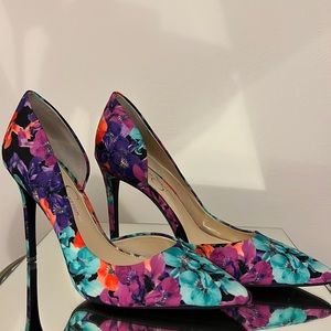 Jessica Simpson Prizma Tropical Print Heels